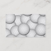 Carte De Visite Collage de boules de golf (Dos)
