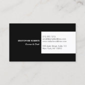 Carte De Visite Collage de cuisine noir/blanc (Dos)