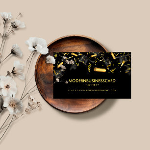 Carte De Visite Collage de l'école de culture de la casquette noir