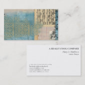 Carte De Visite Collage de musique et de motif (Devant / Derrière)