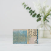 Carte De Visite Collage de musique et de motif (Debout devant)