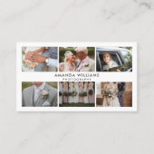 Carte De Visite Collage de photos Blush Photographe/photographe (Devant)