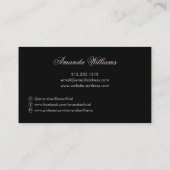 Carte De Visite Collage de photos Blush Photographe/photographe (Dos)