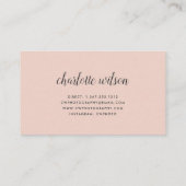 Carte De Visite Collage de photos flush | Photographe (Dos)