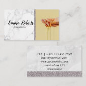 Carte De Visite Collage de sucre Épilation de la peau de l'élimina (Devant / Derrière)