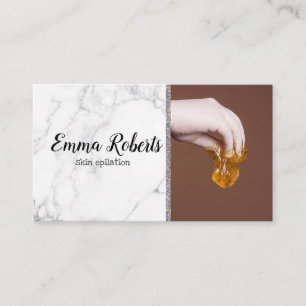 Carte De Visite Collage de sucre Épilation de la peau de l'élimina