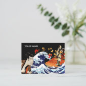 Carte De Visite Collage Japanese Masterpiece Paintings (Debout devant)