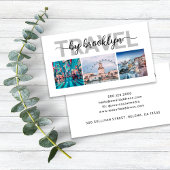 Carte De Visite Collage photo de l'agent de voyage