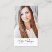Carte De Visite Collage photo de l'agent immobilier (Devant)