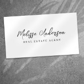 Carte De Visite Collage photo de l'agent immobilier