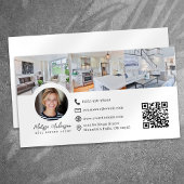 Carte De Visite Collage photo de l'agent immobilier