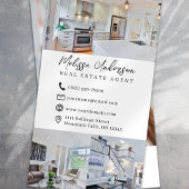 Carte De Visite Collage photo de l'agent immobilier