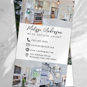 Carte De Visite Collage photo de l'agent immobilier