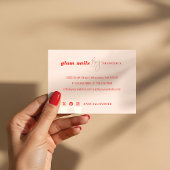 Carte De Visite Collage photo d'entreprise de salon de manucure mi