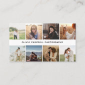 Carte De Visite Collage photo moderne simple (Devant)