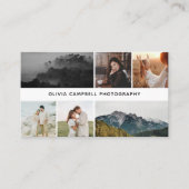 Carte De Visite Collage photo moderne simple (Devant)