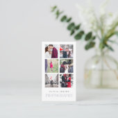 Carte De Visite Collage photo vertical | Photographe (Debout devant)