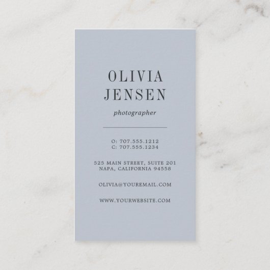 Carte De Visite Collage photo vertical | Photographe Code QR (Dos)