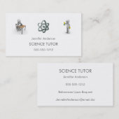 Carte De Visite Collage propre simple de photo de tuteur de maths (Devant / Derrière)