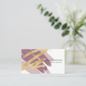Carte de visite Collage Traits Tendance (Debout devant)
