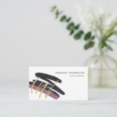 Carte de visite Collage Traits Tendances (Debout devant)