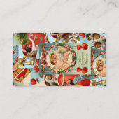 Carte De Visite Collage Valentines vintage (Dos)