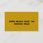 Carte De Visite Collecte de souvenirs (Dos)