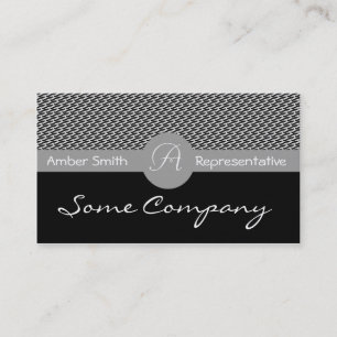 Carte De Visite Collecte des bordures supérieures du cercle monogr