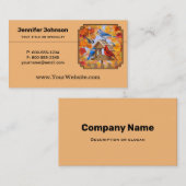 Carte De Visite Collecte d'oiseaux d'alimentation Automne (Devant / Derrière)