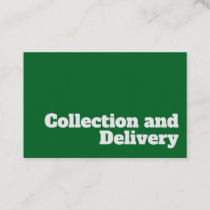Carte De Visite Collecte & livraison en gras et transparent Concep
