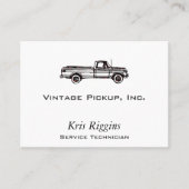 Carte De Visite Collecte vintage (Devant)