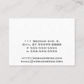 Carte De Visite Collecte vintage (Dos)