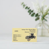 Carte De Visite Collecteur 2 d'atelier de réparations de voitures (Debout devant)