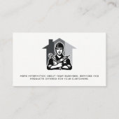 Carte De Visite Collecteur bleu | Réparations domestiques (Dos)