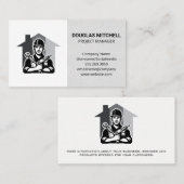 Carte De Visite Collecteur bleu | Réparations domestiques (Devant / Derrière)