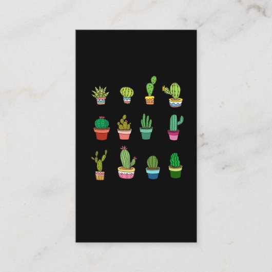 Carte De Visite Collecteur Cactus Kawaii Succulent Lover (Devant)