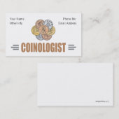 Carte De Visite Collecteur de pièces humoristiques (Devant / Derrière)