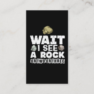 Carte De Visite Collecteur de roches - Géologue Funny Géologie m