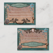 Carte De Visite Collectifs Steampunk pour les affaires Web ou loca (Devant / Derrière)