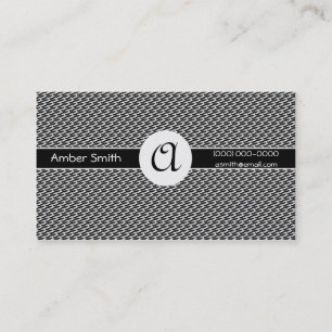 Carte De Visite Collection Cercle solide Monogramme