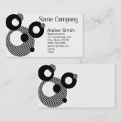 Carte De Visite Collection Cercles Abstraits (Devant / Derrière)