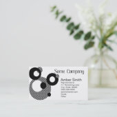 Carte De Visite Collection Cercles Abstraits (Debout devant)