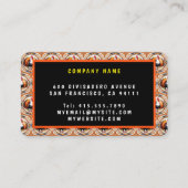 Carte De Visite Collection d'automne du Citrouille Thanksgiving mo (Dos)