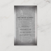 Carte De Visite Collection de bouteilles de vin (Dos)