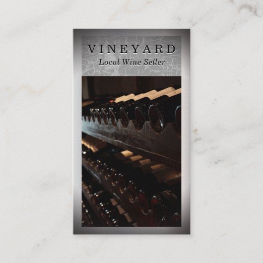 Carte De Visite Collection de bouteilles de vin (Devant)