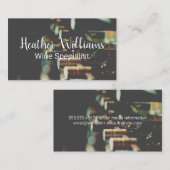 Carte De Visite Collection de bouteilles de vin (Devant / Derrière)