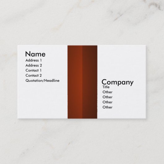 Carte De Visite Collection de centre d'affaires (Devant)