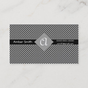 Carte De Visite Collection de diamants solides Monogrammes