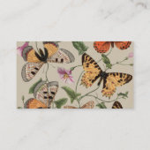 Carte De Visite Collection de la papillon Moth Nature Dessin (Dos)