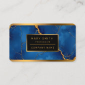 Carte De Visite Collection de marbre Royal Blue Gold (Devant)